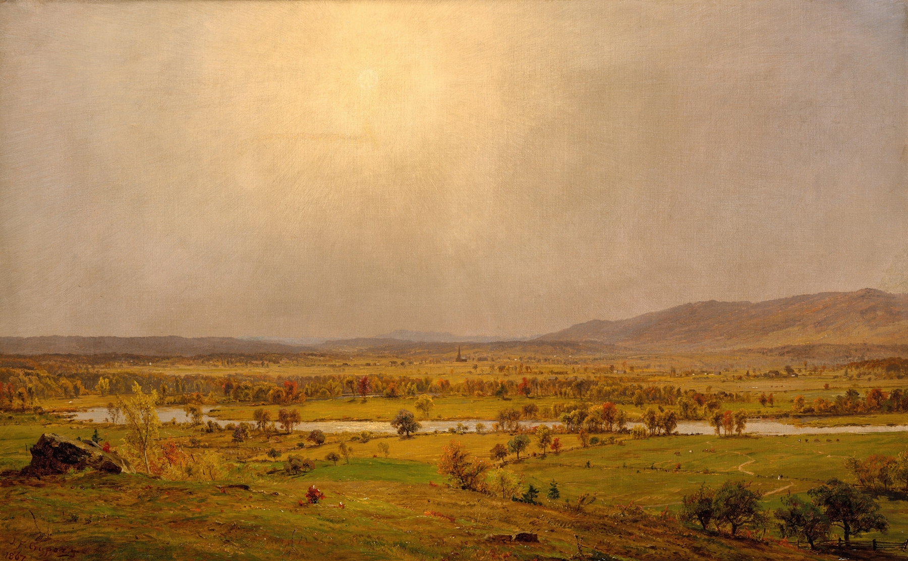 Pompton Plains, New Jersey, by Jasper Francis Cropsey, public domain