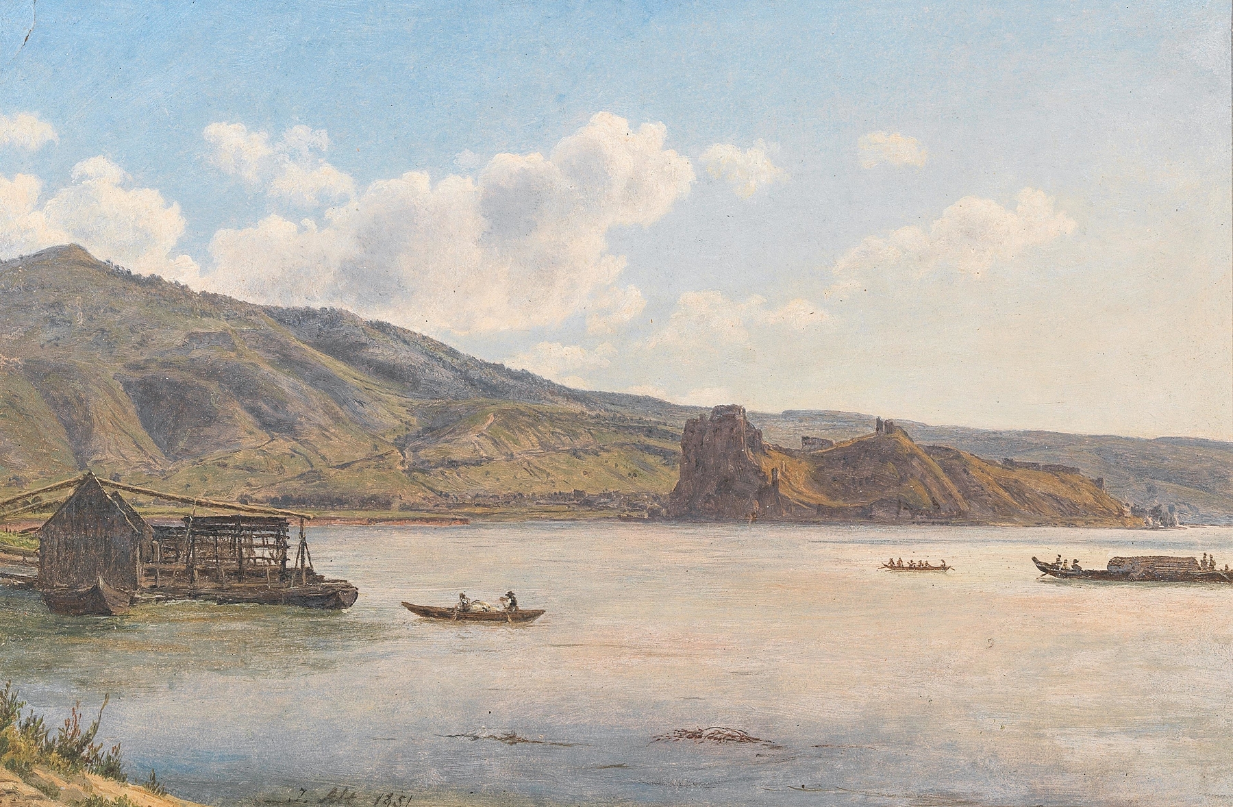 Burgruine zu Theben bei Preßburg, by Jakob Alt, public domain