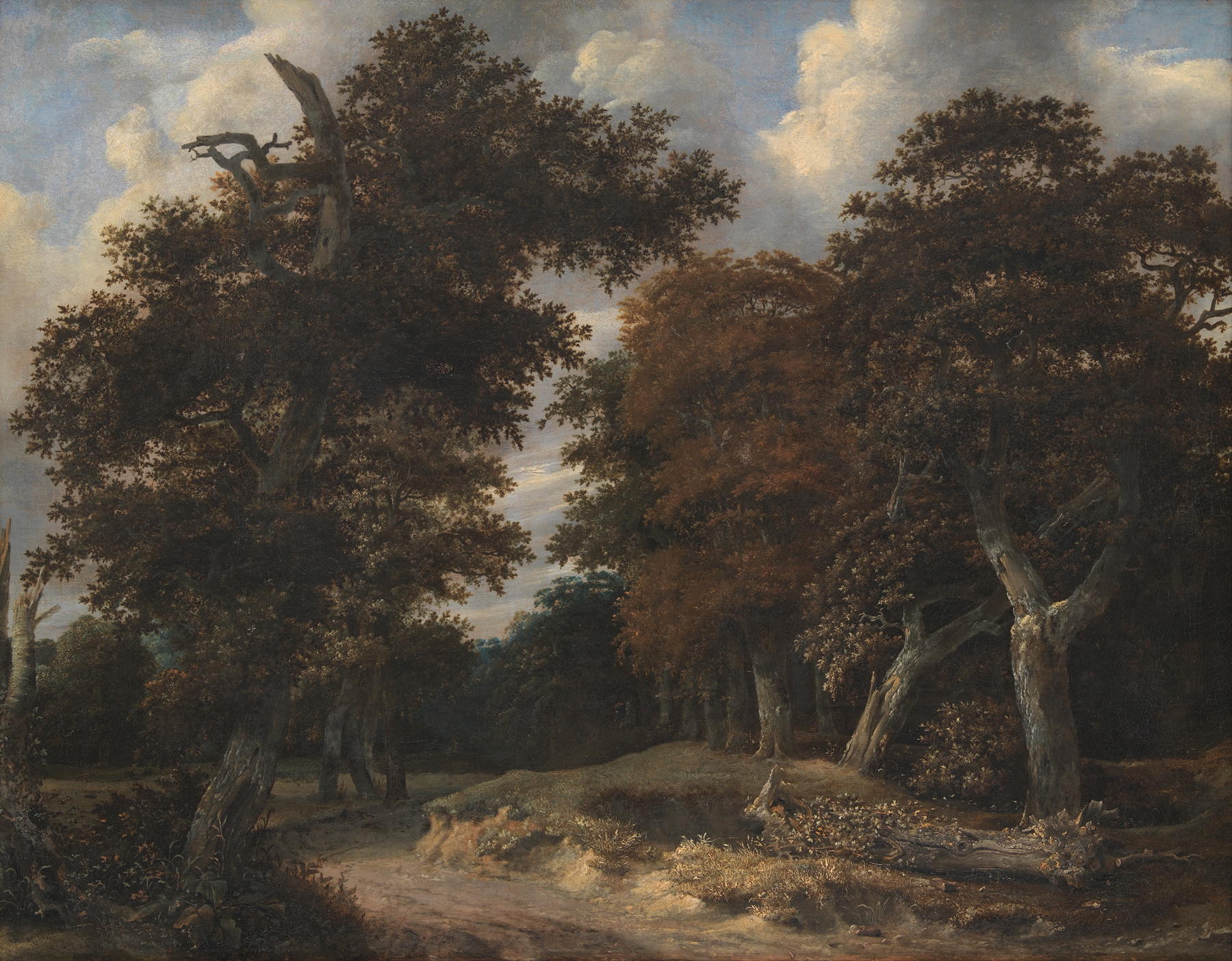 Road through an Oak Forest, by Jacob van Ruisdael, public domain
