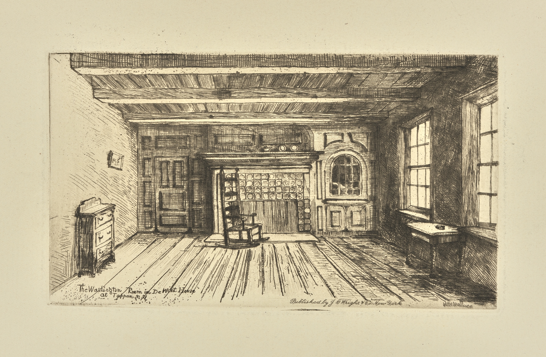 Interior scene with soft light by William Henry Wallace, 1890