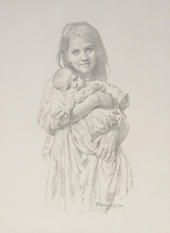 Fillette Et Enfant