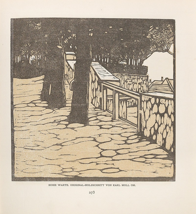 This painting features intricate designs and flowing forms characteristic of Art Nouveau.