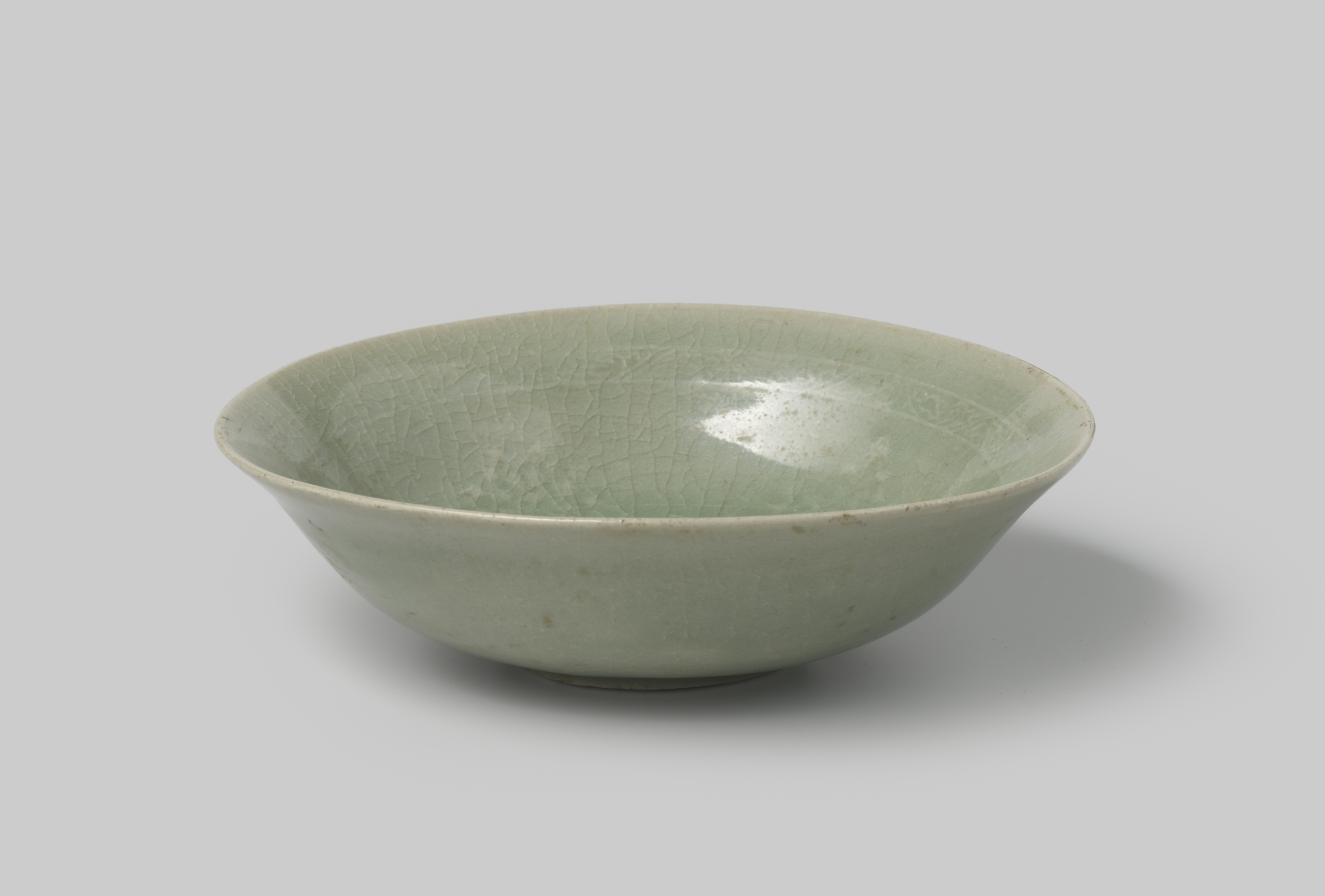 Ceramic bowl with green glaze by Unknown Artist