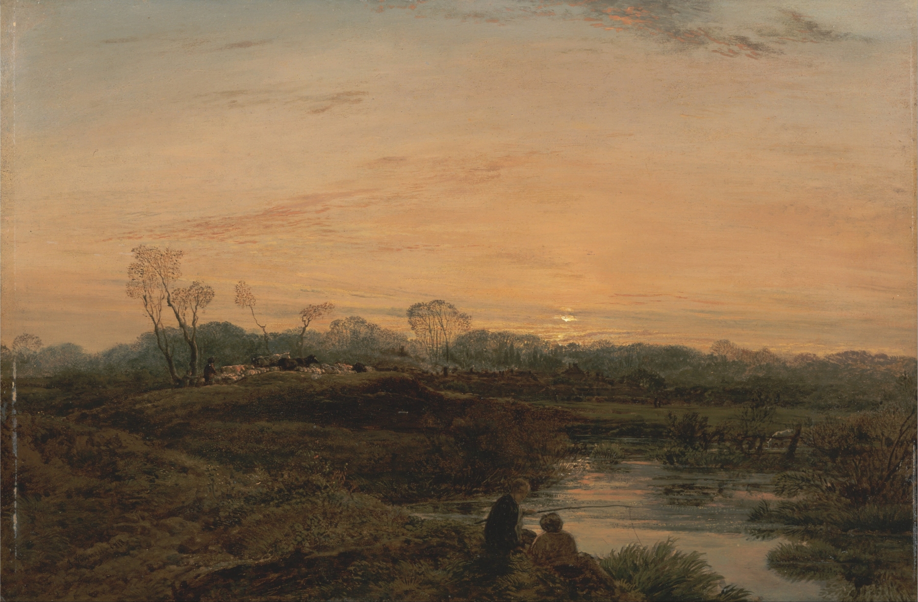 Evening, Bayswater, by John Linnell, public domain
