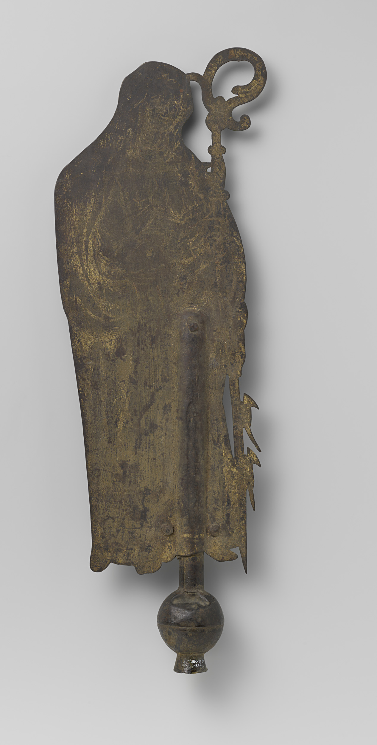 Windwijzer in de vorm van de heilige Gertruda, by anoniem, public domain