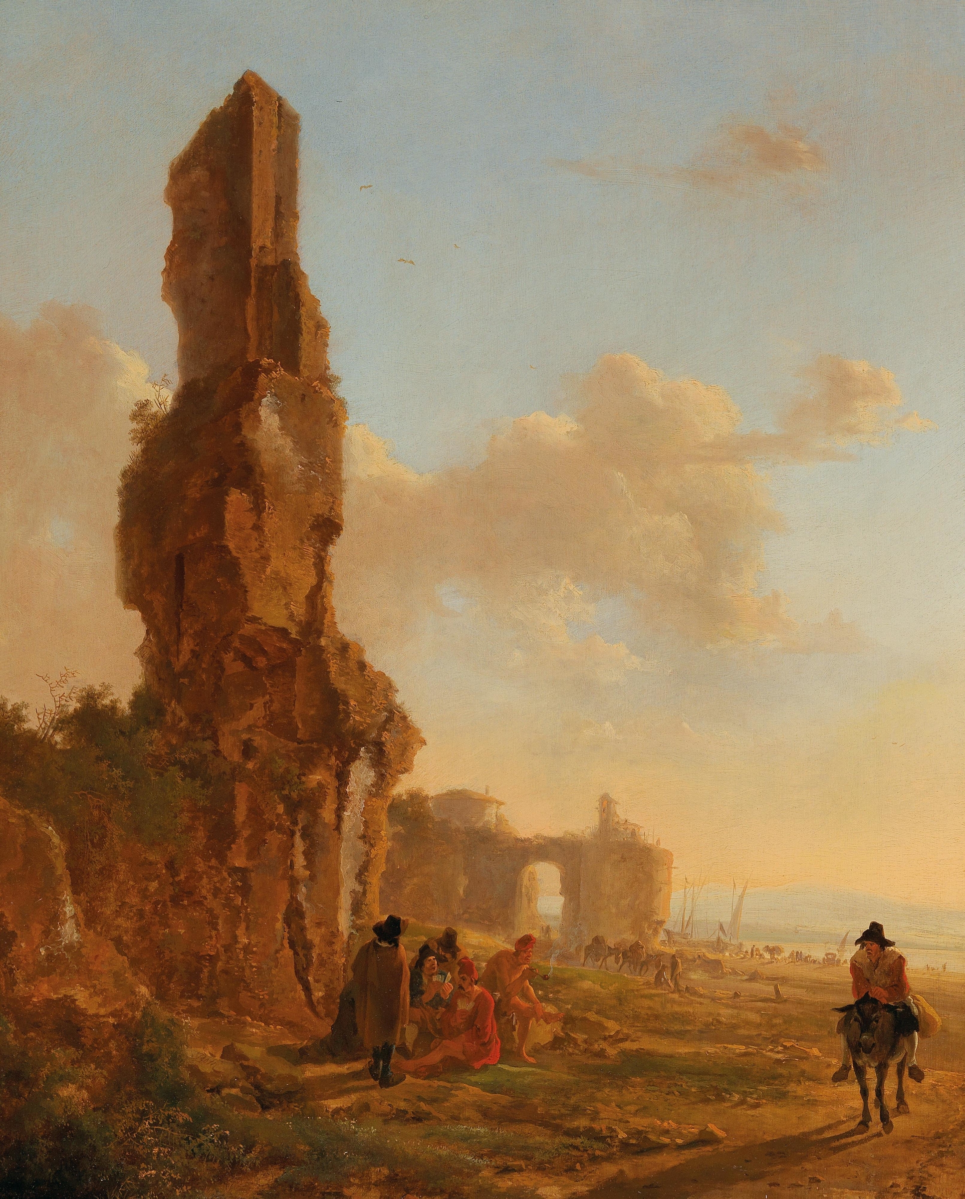 An Italianate Landscape With Ruins, by Jan Both, public domain