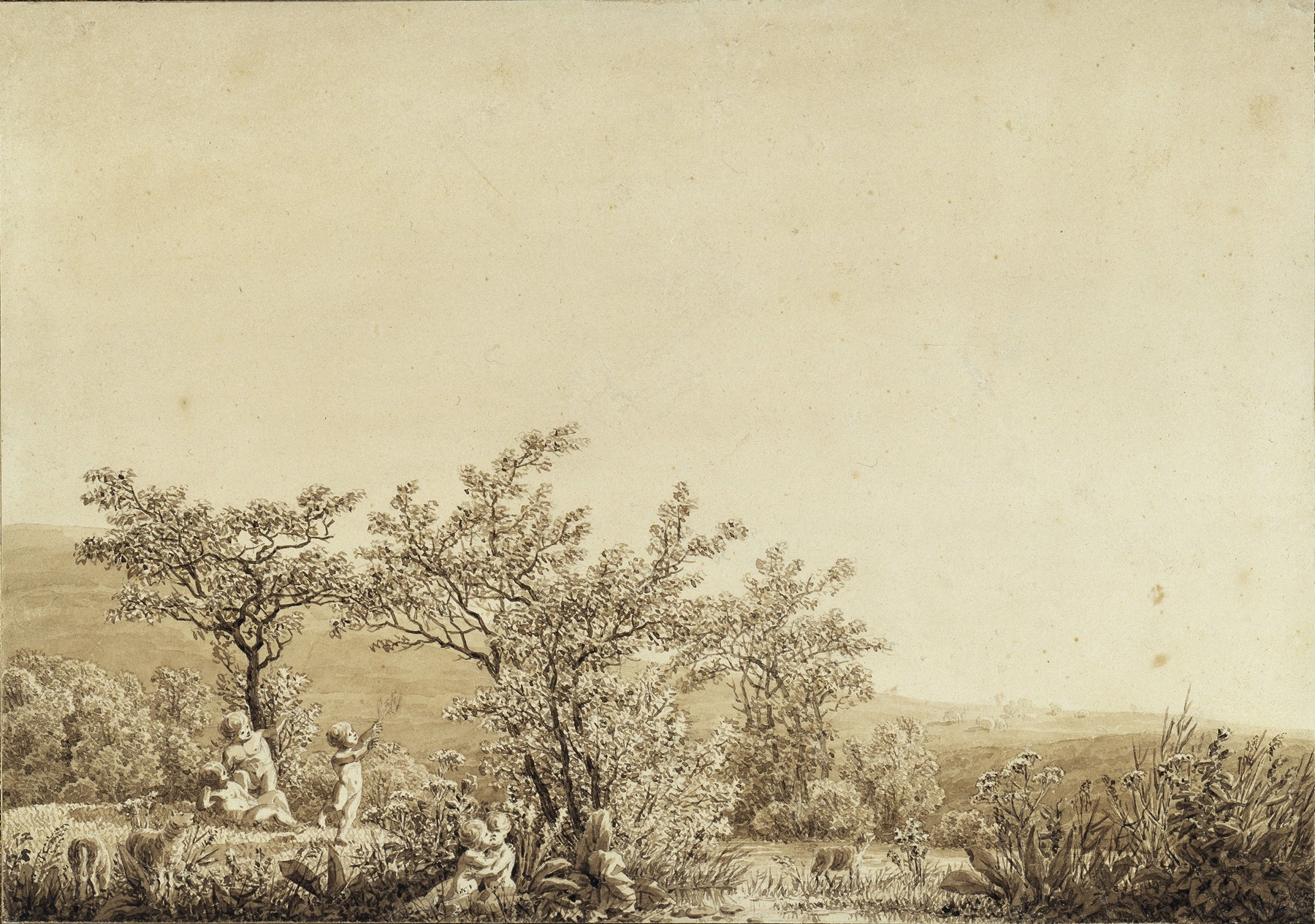 Autumn – Evening – Maturity (from the seasons, times of day, and ages of man cycle of 1803), by Caspar David Friedrich, public domain
