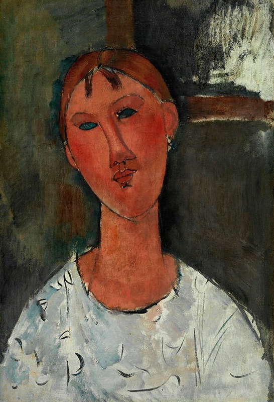 Amedeo Modigliani's 'Girl in a White Blouse' features a young girl with an elongated face and a simple yet elegant outfit.
