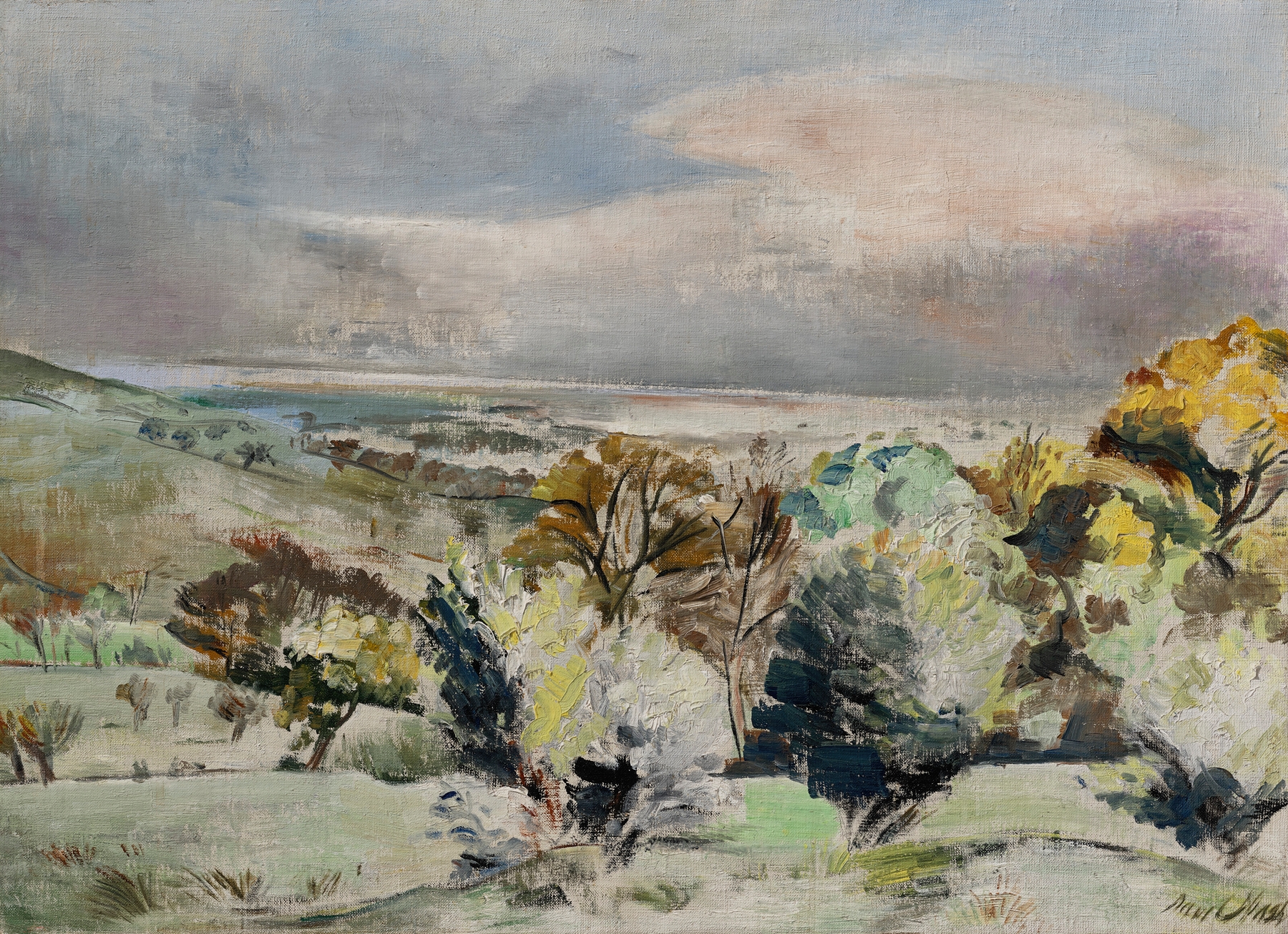 Wooded Landscape, by Paul Nash, public domain