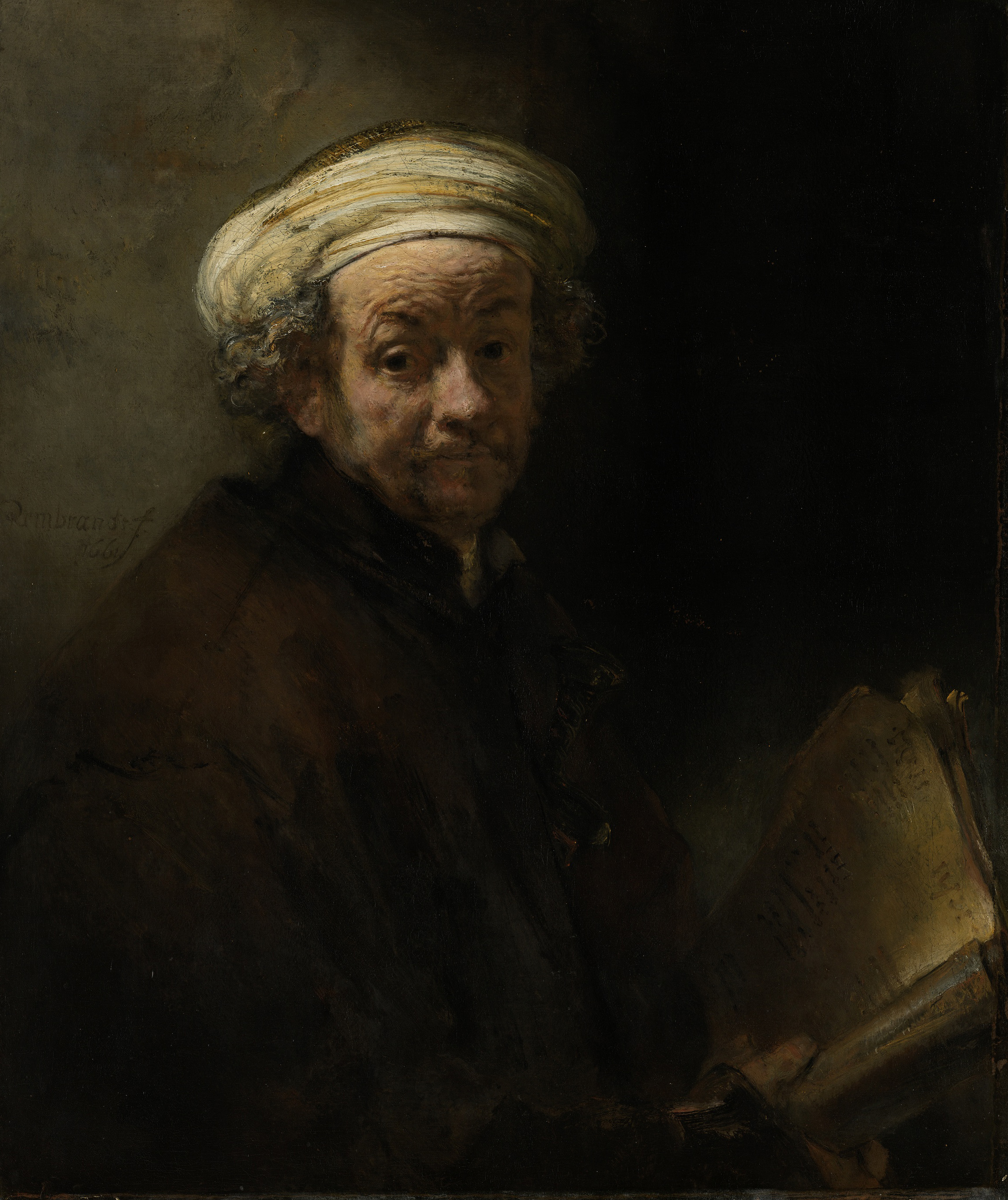 Self-portrait as the Apostle Paul, by Rembrandt van Rijn, public domain