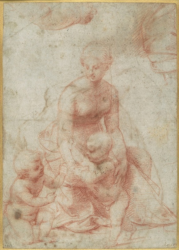 Raphael's 'Madonna and Child with the Infant Saint John the Baptist' showcases a tender moment between the figures.