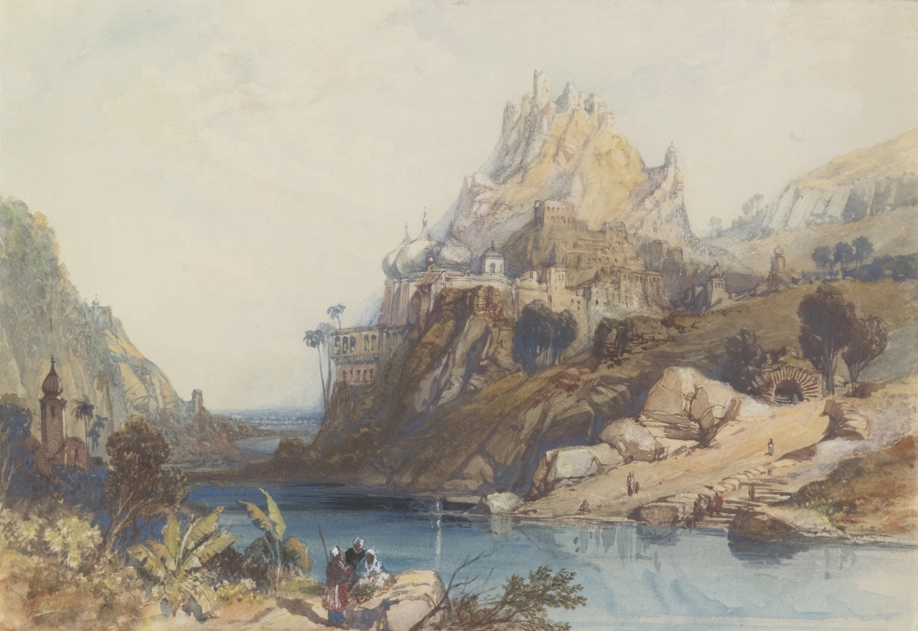 View of Etaaia, India, by Clarkson Stanfield, public domain