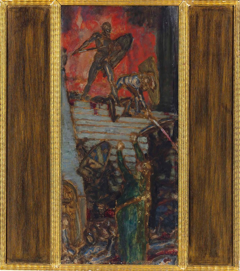 Franz von Stuck's 'Der Nibelungen' explores themes of mythology and heroism.