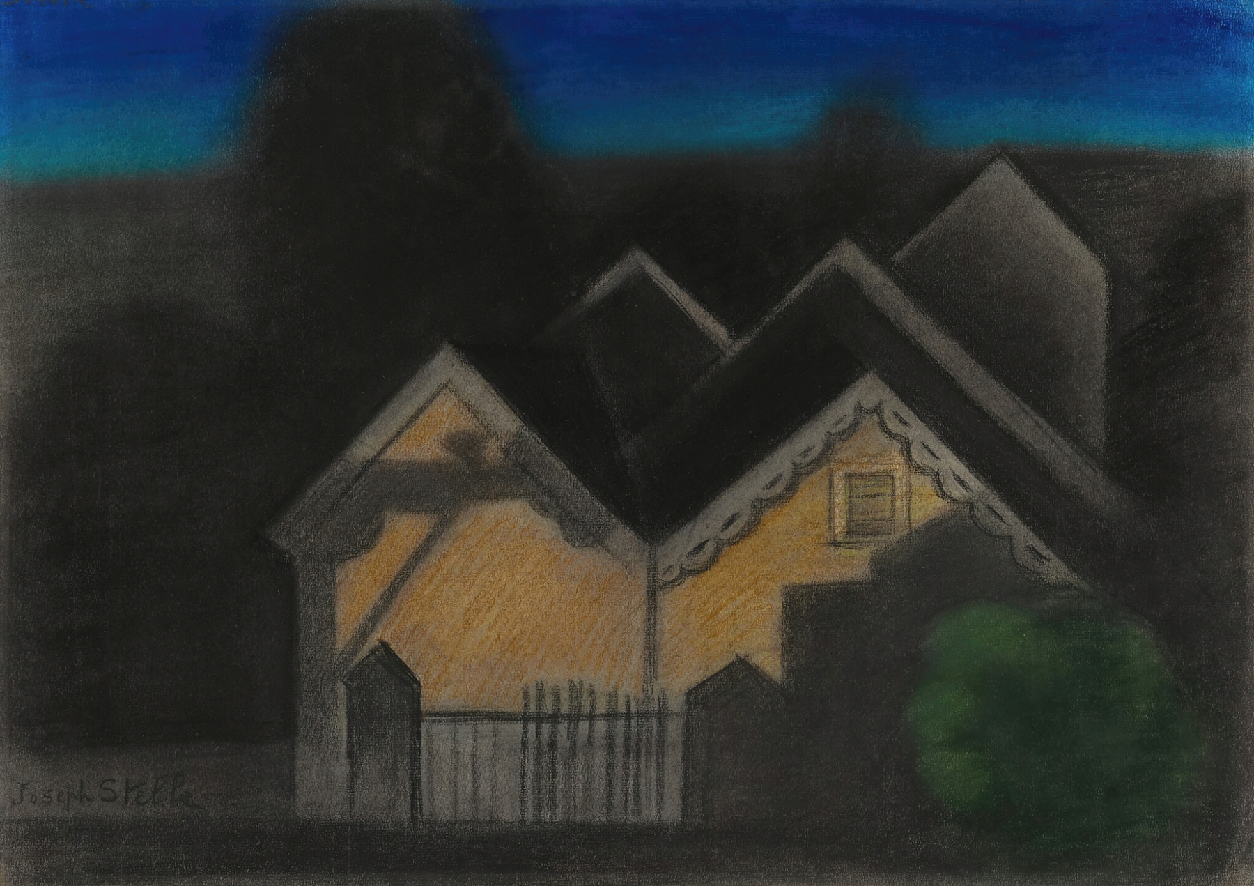 Nocturne II, by Joseph Stella, public domain