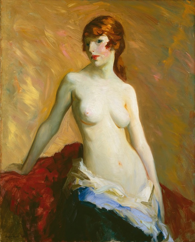 A portrait of a young girl by Robert Henri.