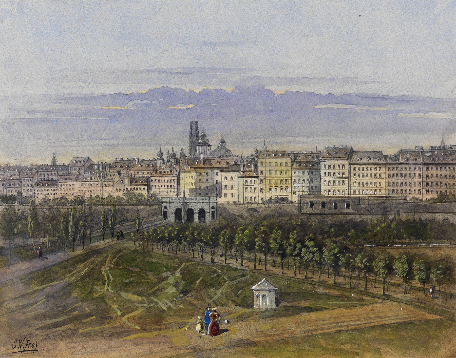 Wien 04, by Johann Wilhelm Frey, public domain