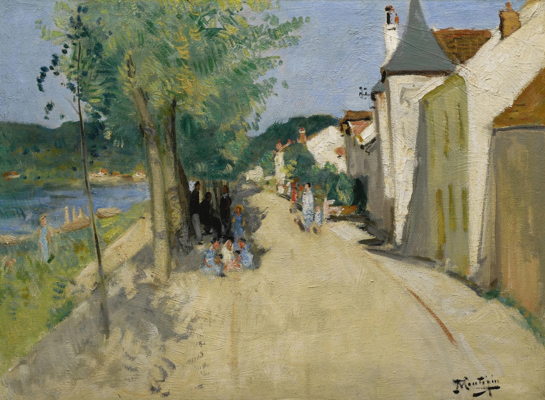 Quai à Saint-Mammes, by Pierre-Eugène Montézin, public domain