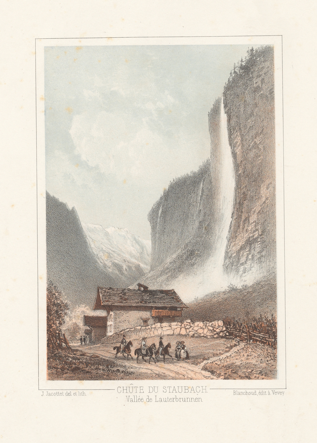 Chûte du Staubach Vallée de Lauterbrunnen, by Jean Jacottet, public domain