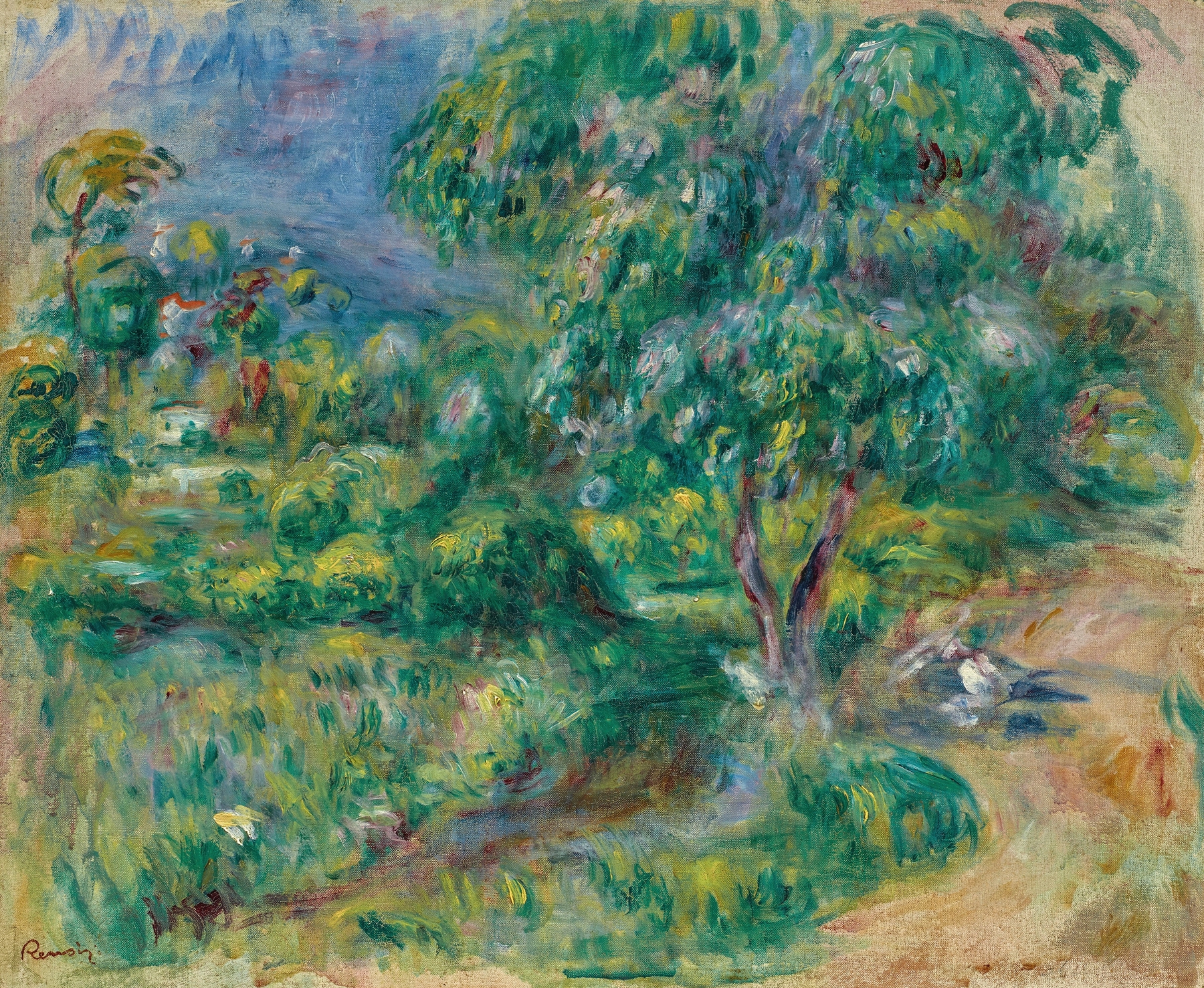 Le Béal by Pierre-Auguste Renoir, oil painting depicting shimmering water and dappled sunlight.