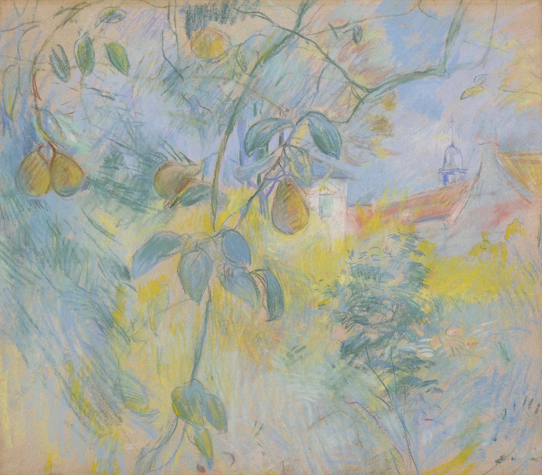 Les Poires, by Berthe Morisot, public domain