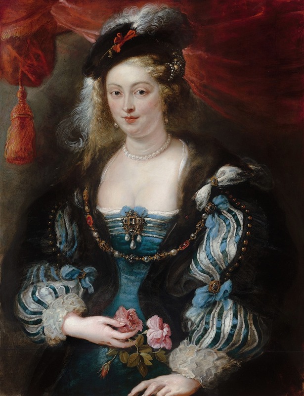 Portrait of a Young Woman by Peter Paul Rubens showcases a young woman in a richly detailed setting.