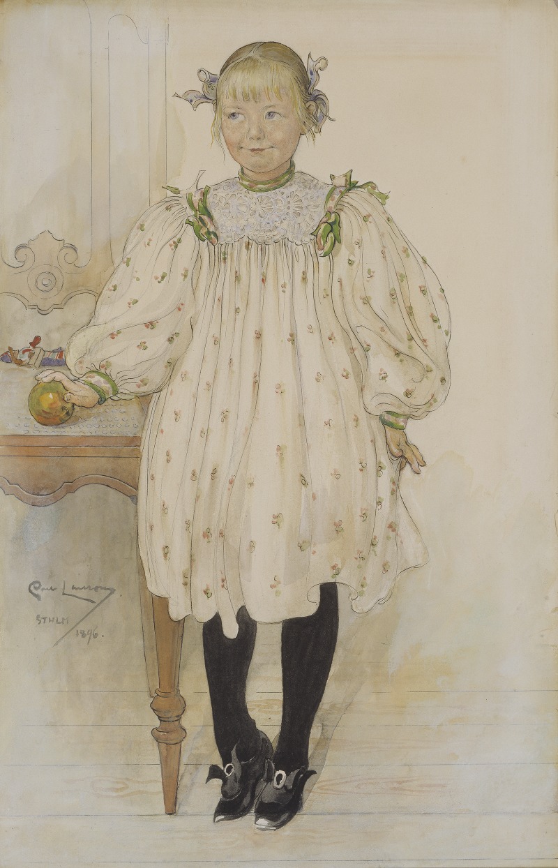 A portrait of Martha Winslow by Carl Larsson.