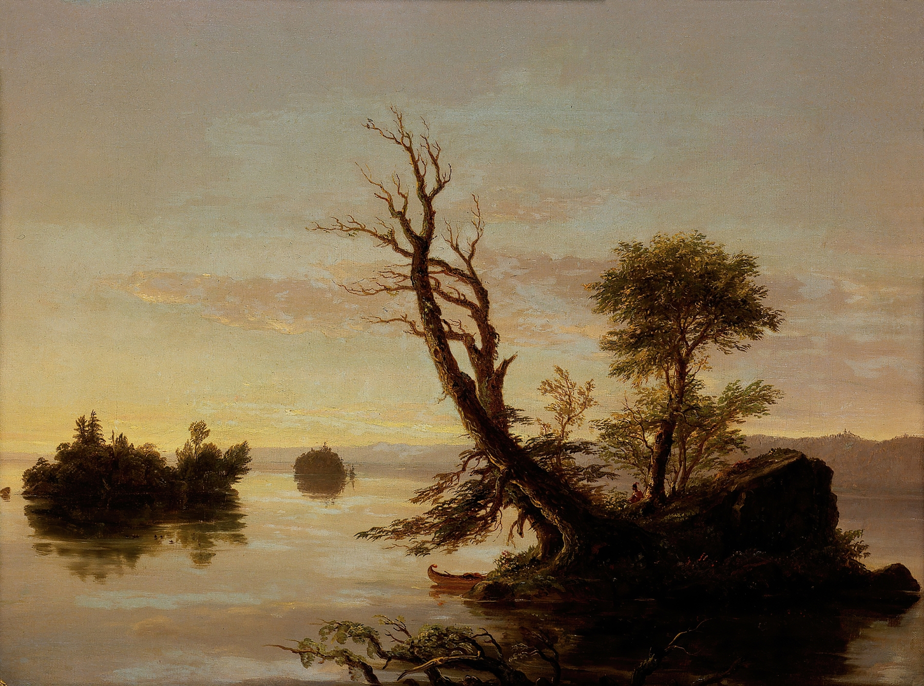 American Lake Scene, by Thomas Cole, public domain