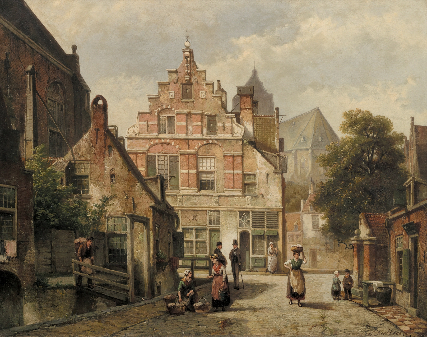 Amsterdam, by Willem Koekkoek, public domain