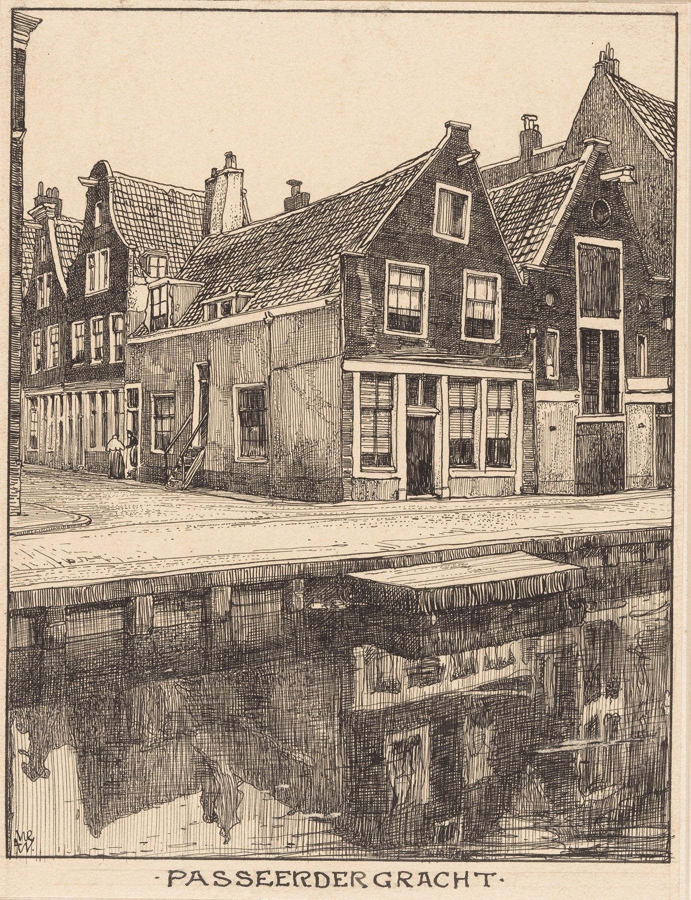 Passeerder Gracht te Amsterdam, by Willem Wenckebach, public domain