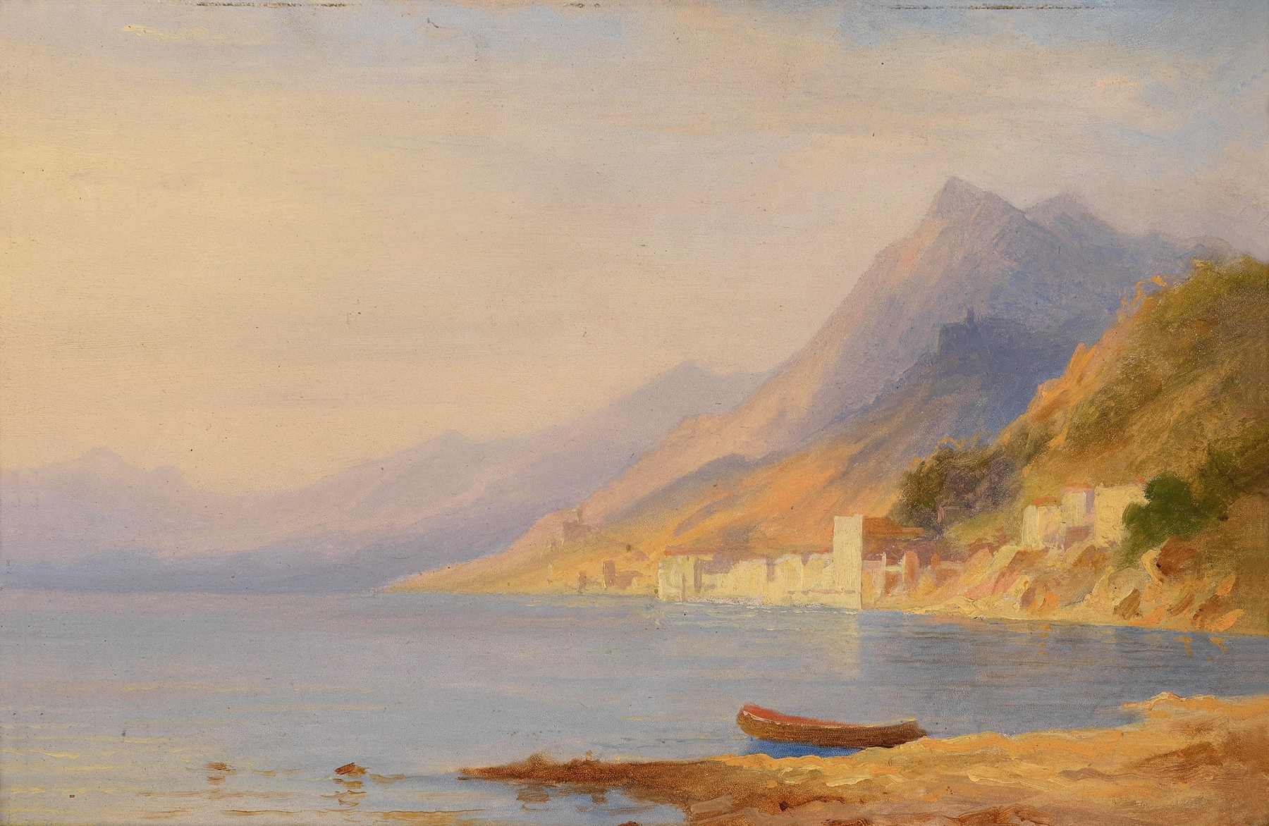 Südliche Küstenlandschaft, by Carl Morgenstern, public domain