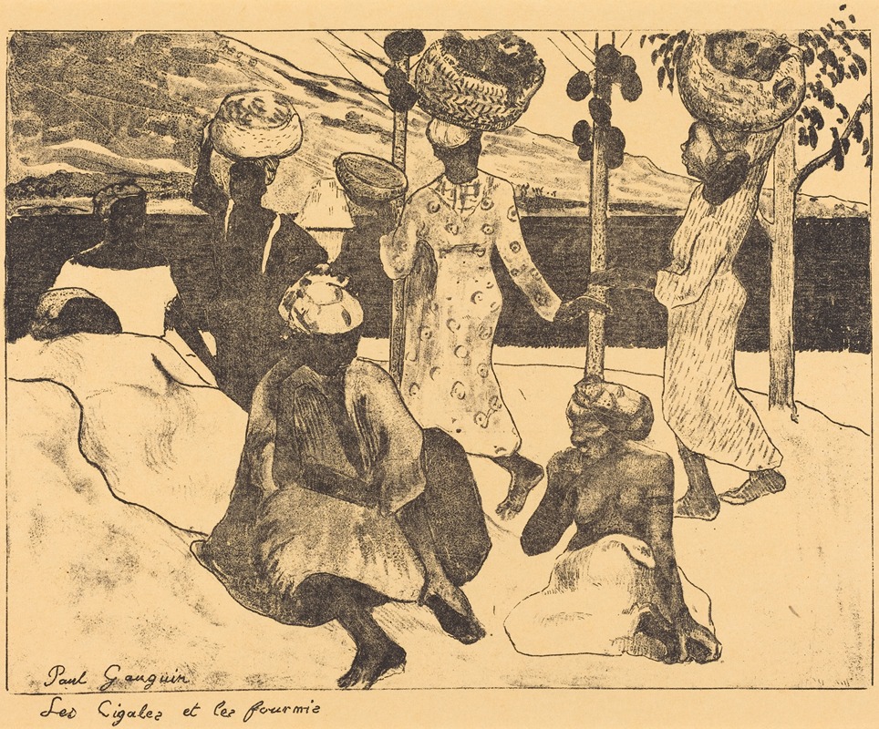 Paul Gauguin's 'Locusts and Ants' reflects the vibrant life of Martinique.