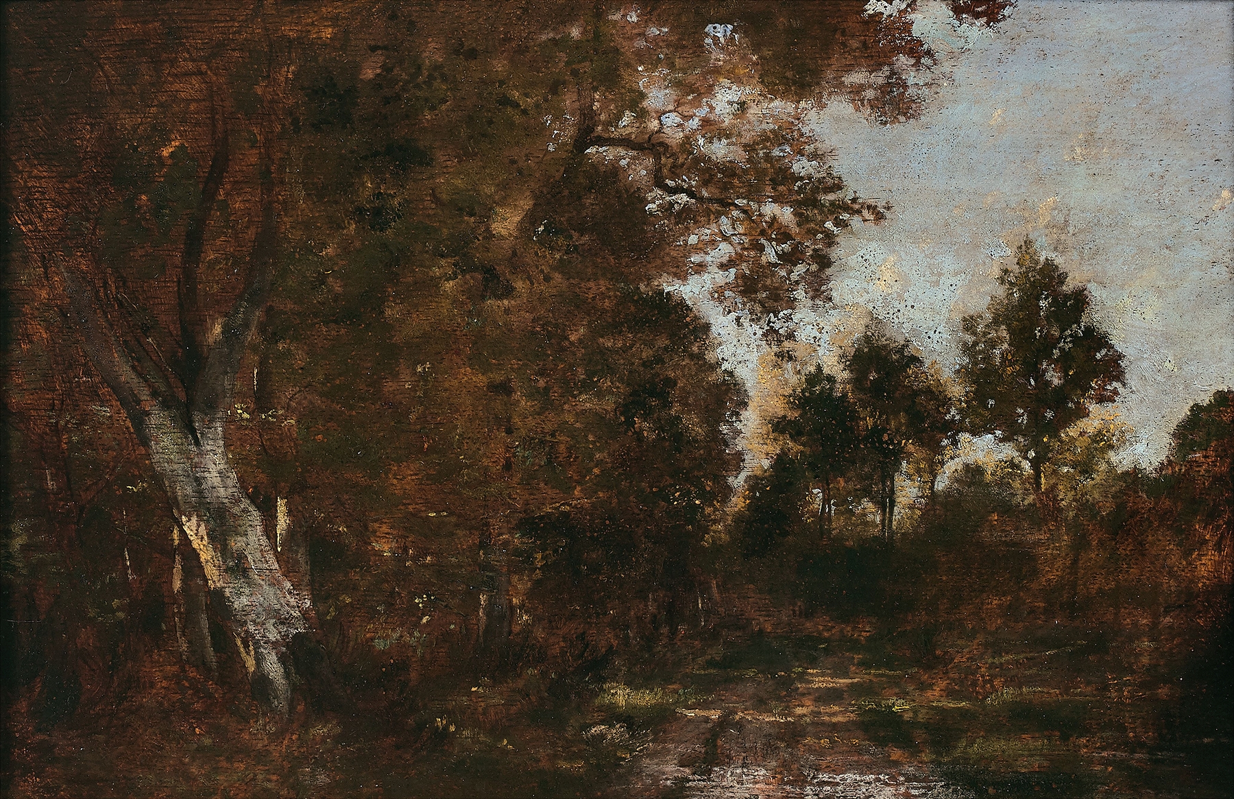 Paysage de sous-bois, by Théodore Rousseau, public domain