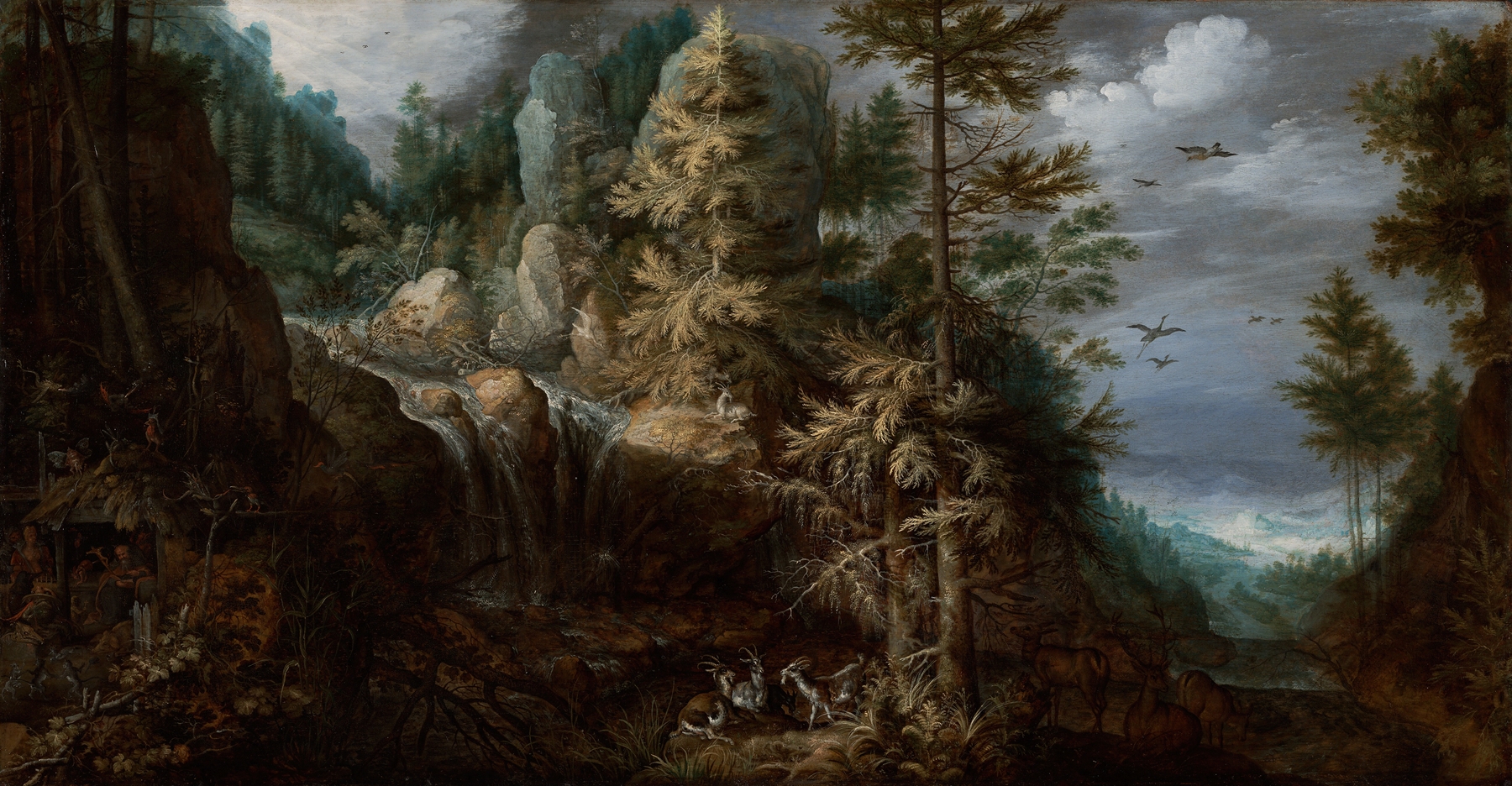 Landscape with the Temptation of Saint Anthony, oil on canvas by Roelant Savery