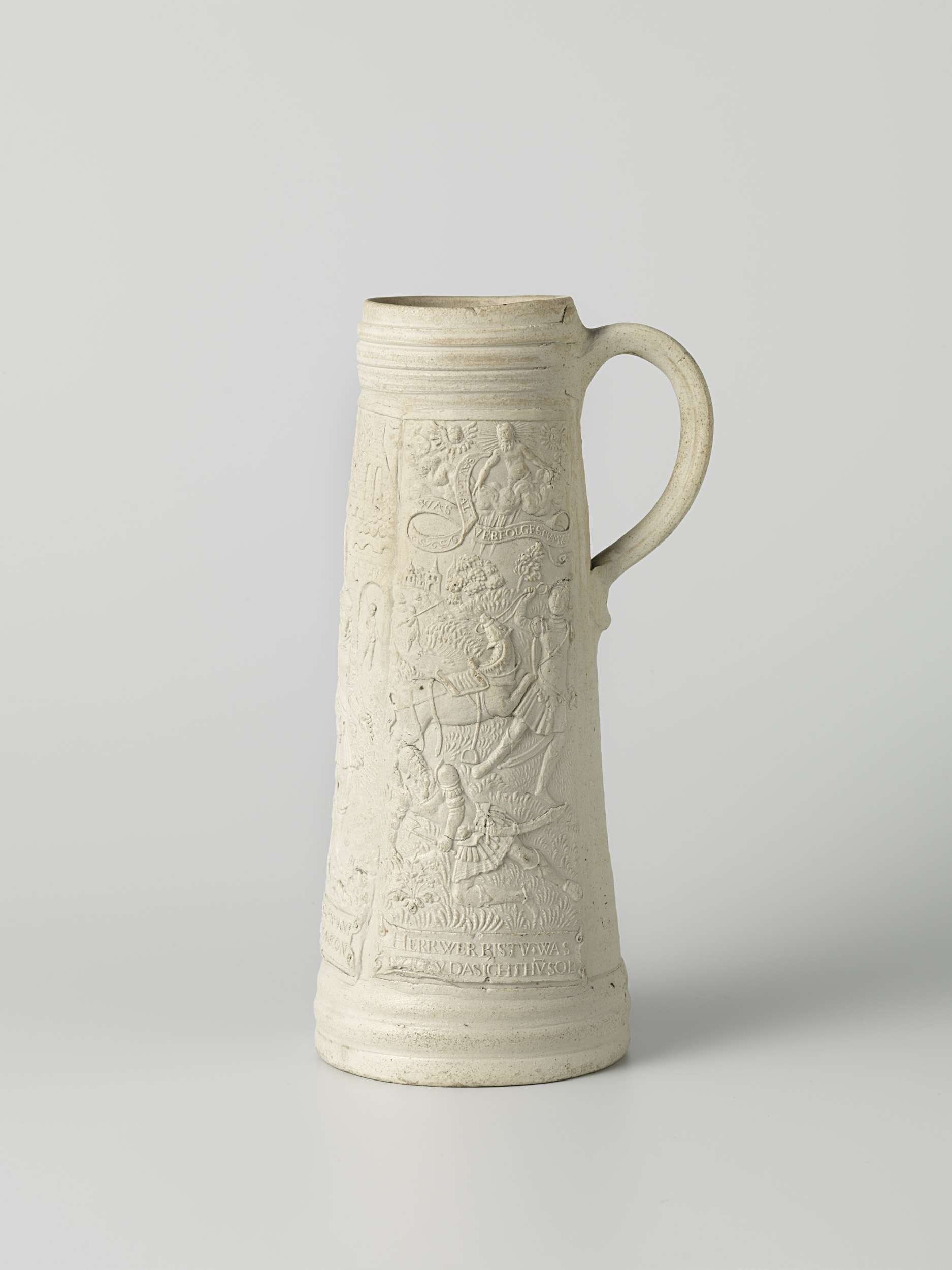 Fragment of a tankard depicting the Conversion of Paul, Northern Renaissance, Unknown Artist