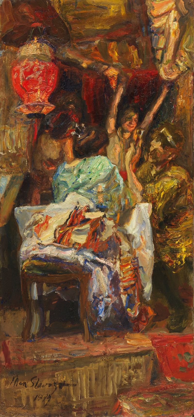 This painting depicts the biblical story of the Prodigal Son.