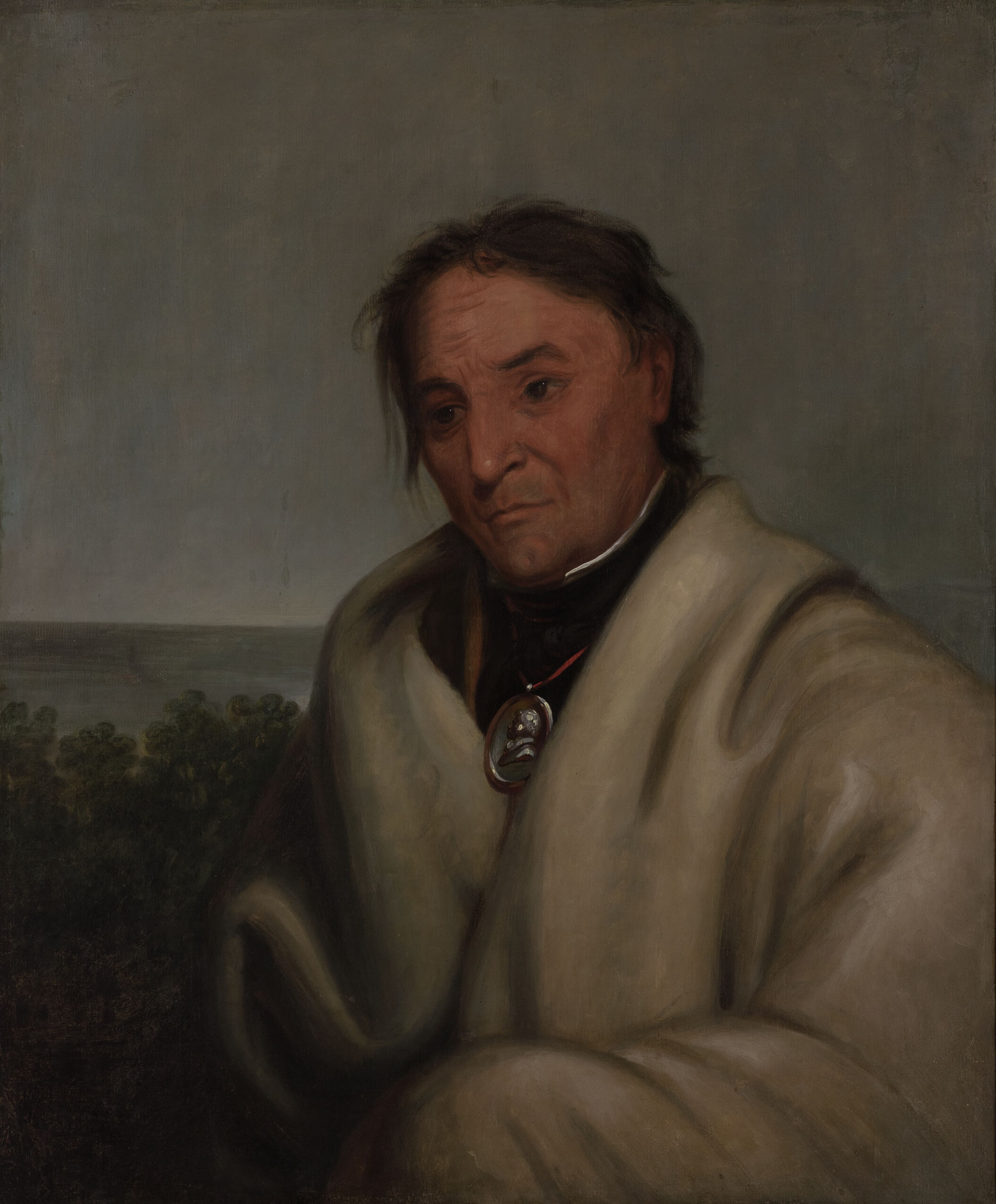 [Meta-Koosega] (Pure Tobacco), Chippewa Warrior, by Henry Inman, public domain