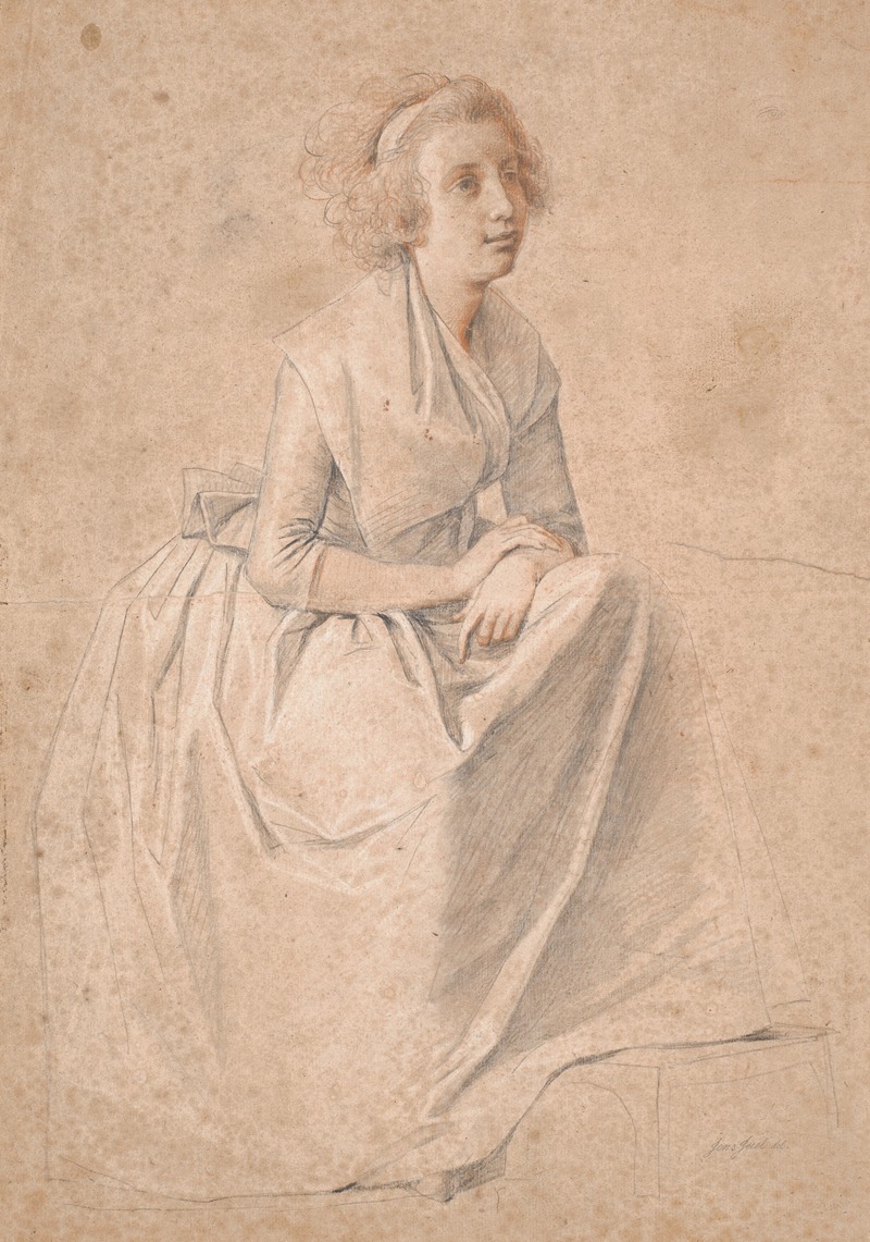 This painting depicts a study for a double portrait of Rosine Juel and her husband at an easel.