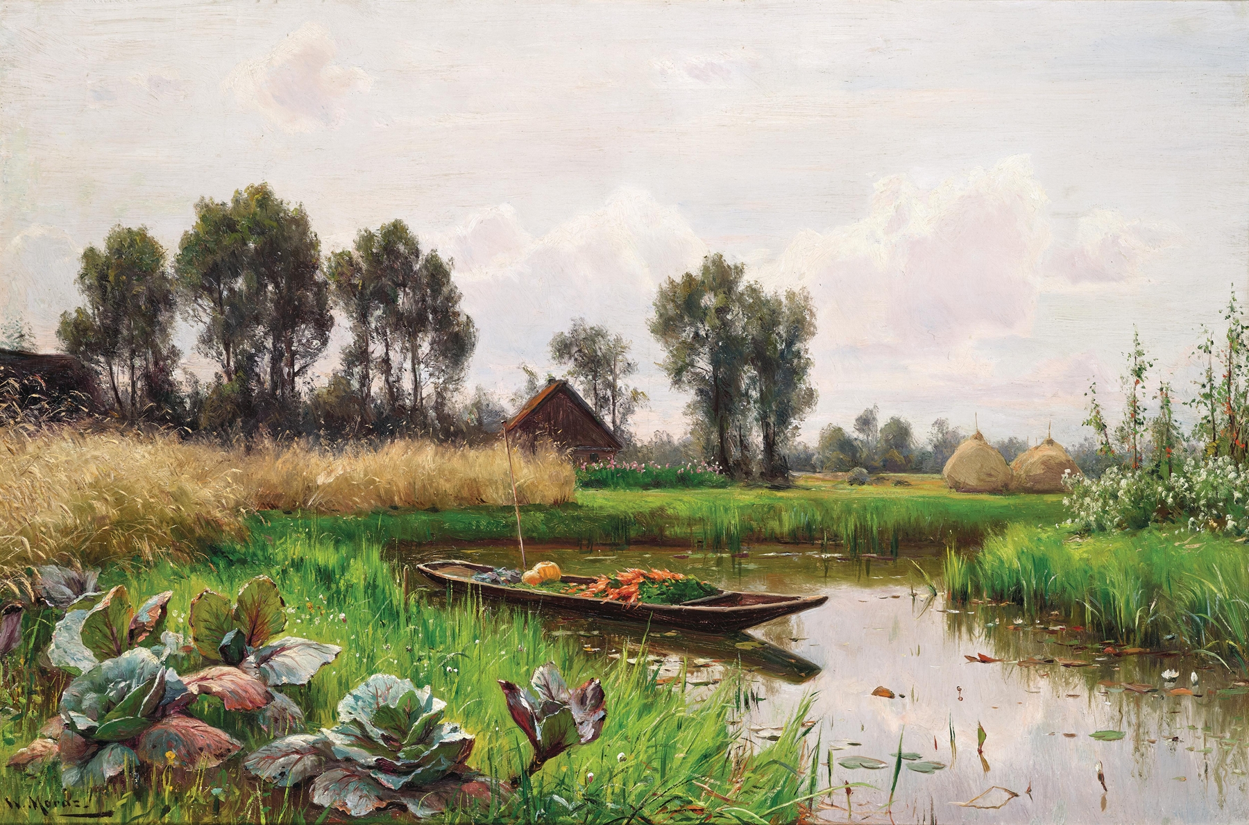 A Summer Day in the Spree Forest, by Walter Moras, public domain