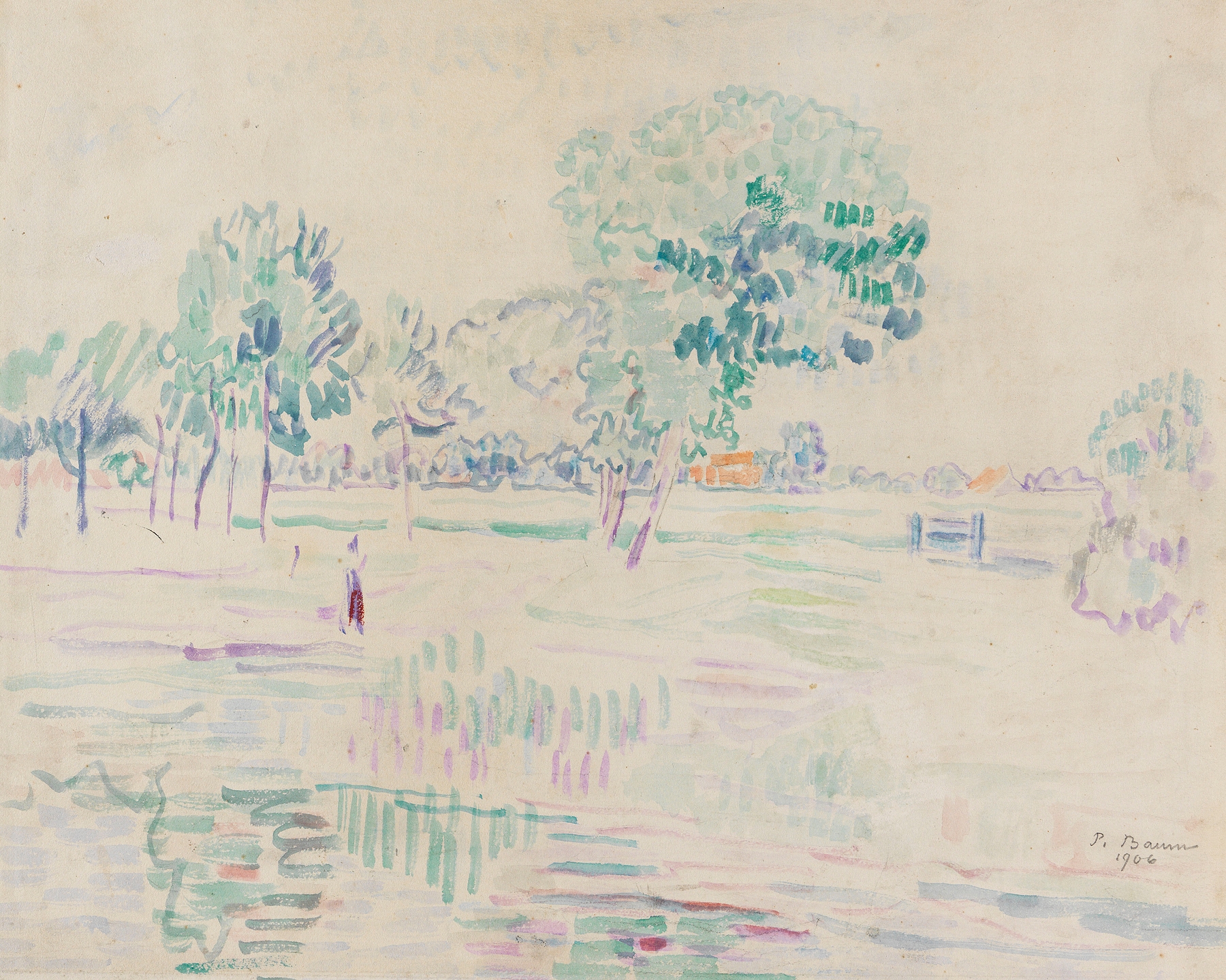 Holländische Wiesenlandschaft, by Paul Baum, public domain