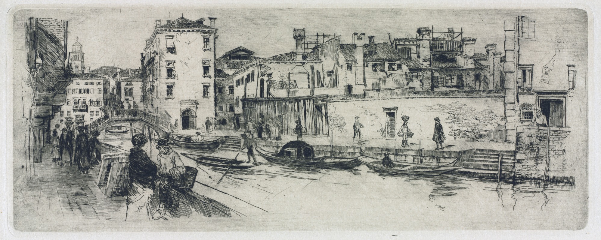 Frank Duveneck's painting captures the serene beauty of the San Trovasso Canal in Venice.