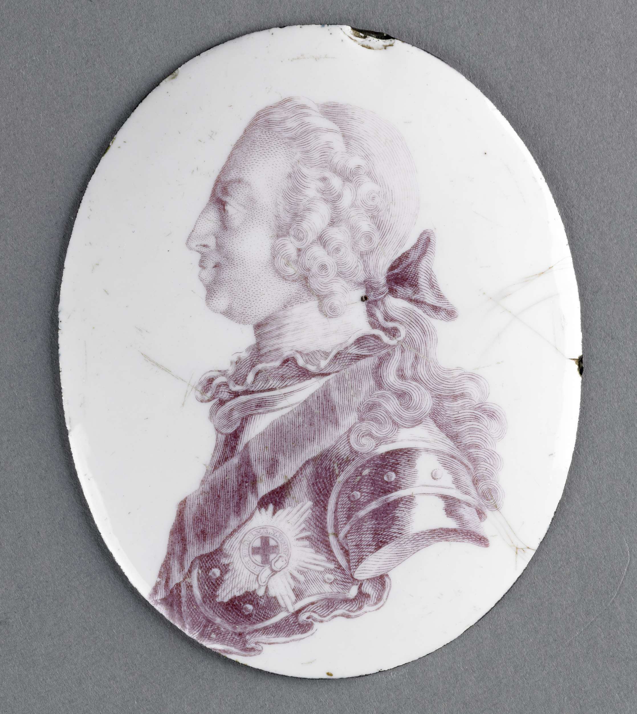 Portrait of Frederick Louis in metal by unknown artist