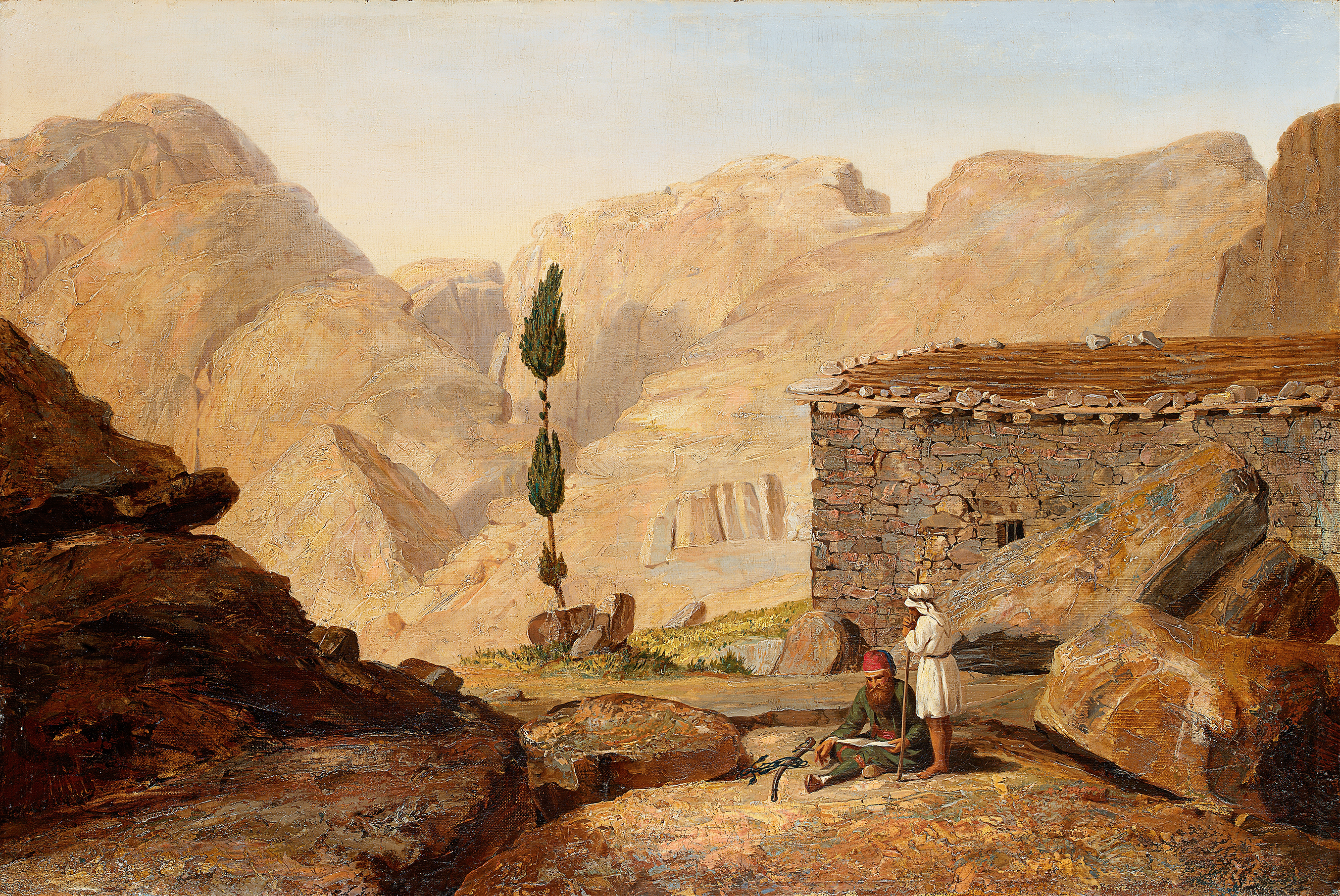 Landscape featuring Mount Sinai and the Chapel of Elijah by Miner Kilbourne Kellogg