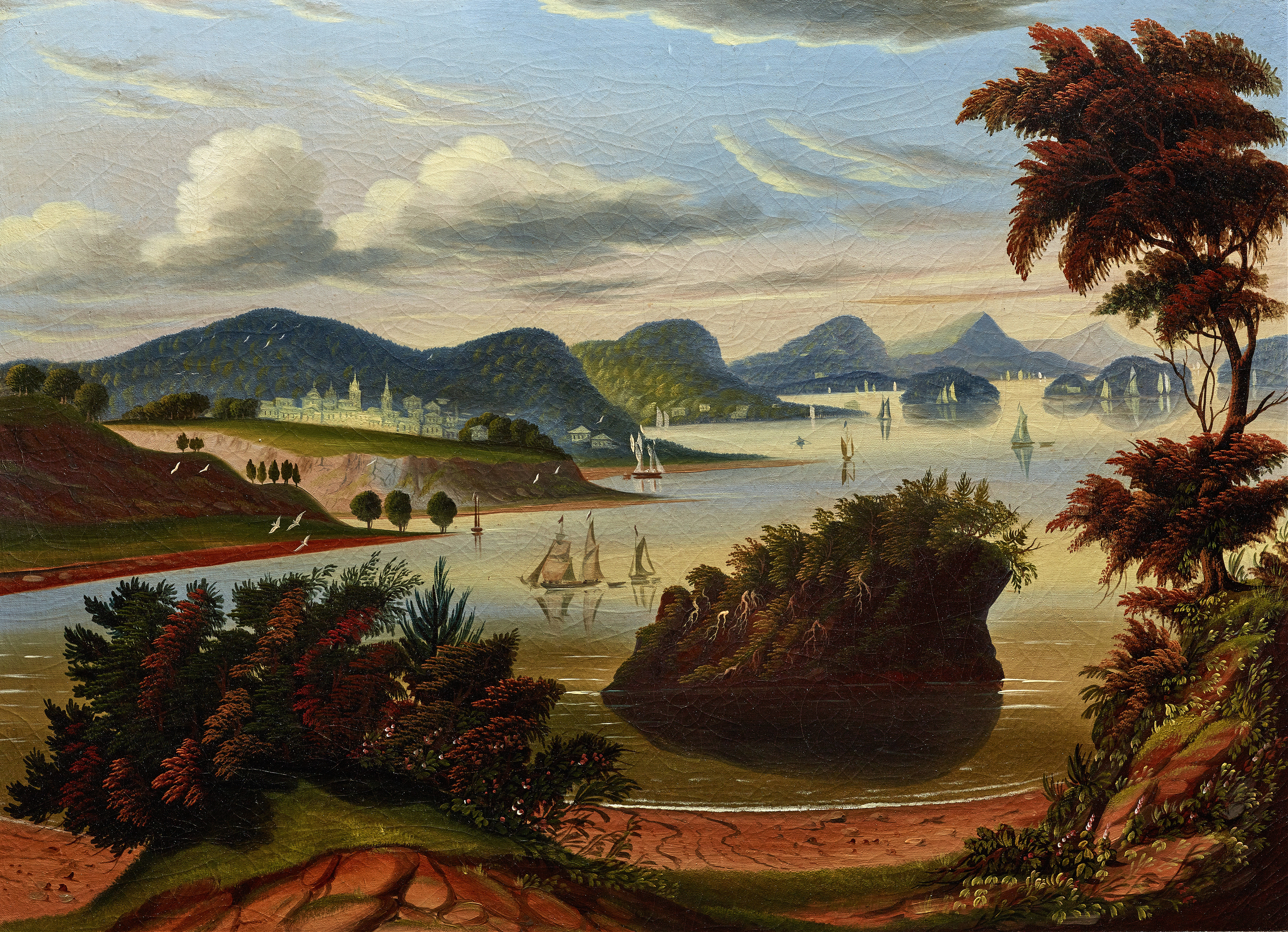 Eastport, and Passamaquoddy Bay (View of Hudson Valley), by Thomas Chambers, public domain