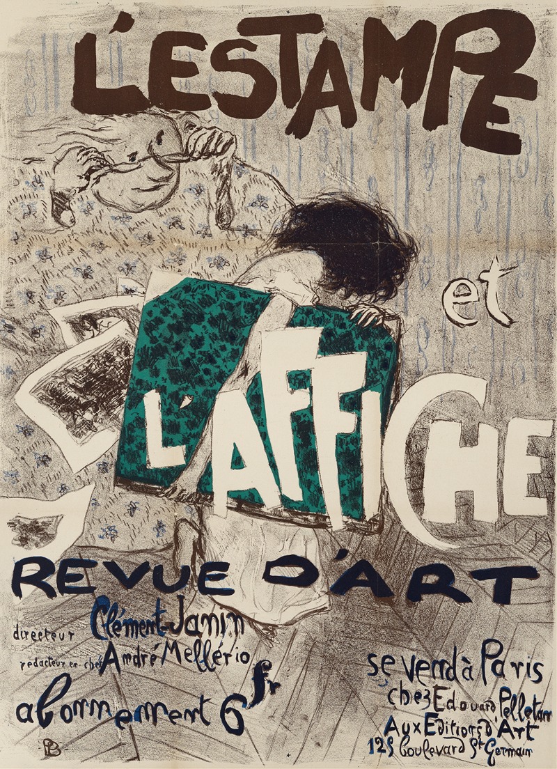 A vibrant illustration by Pierre Bonnard showcasing the interplay of print and poster art.