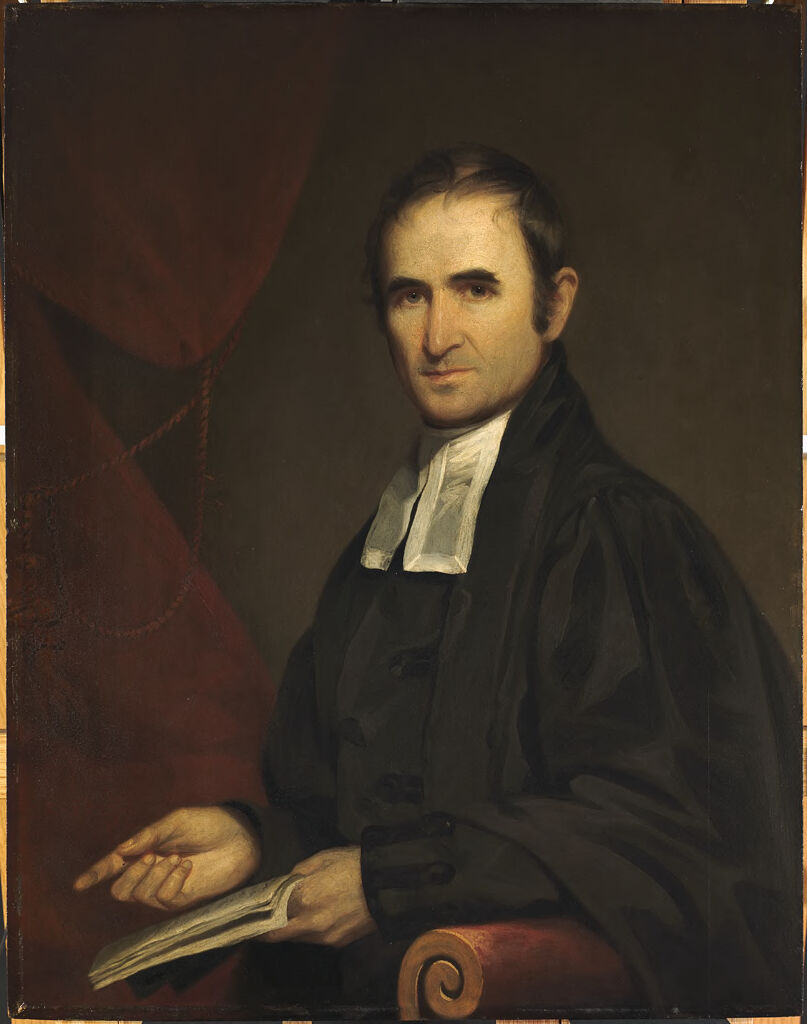 Portrait of Henry Ware, Sr. by James Frothingham, wood medium