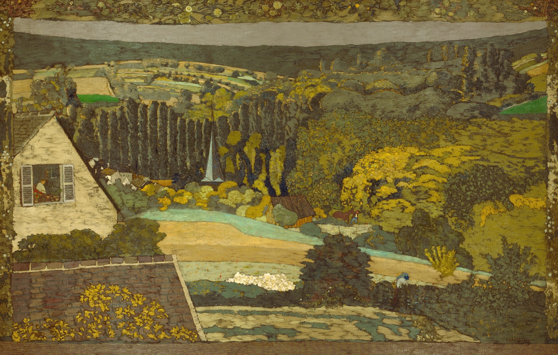 Landscape; Window Overlooking the Woods, by Édouard Vuillard, public domain