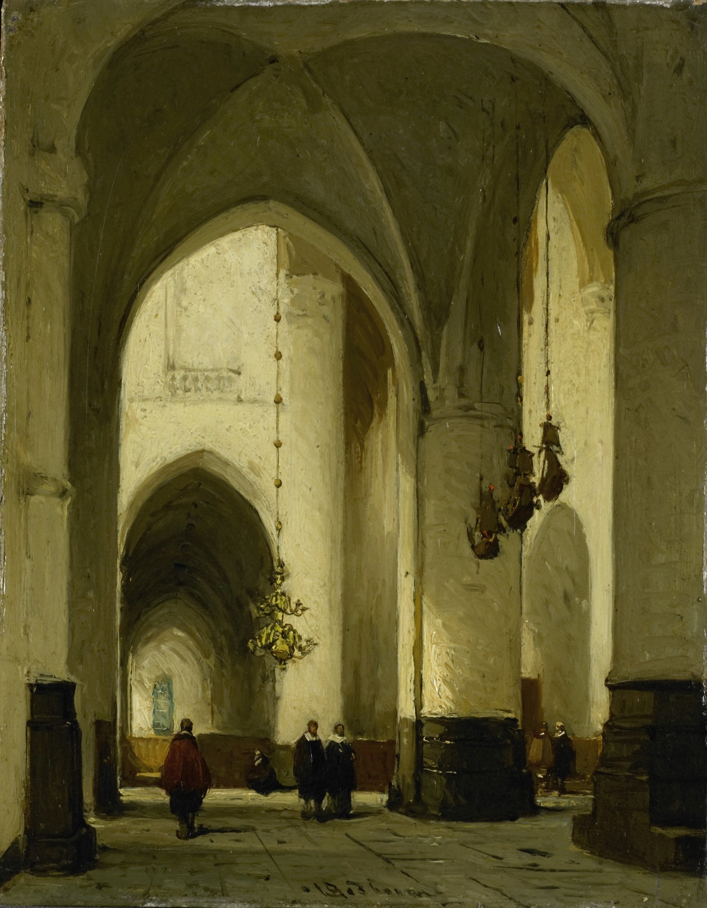 Interior of the Church of St Bavo in Haarlem, by Johannes Bosboom, public domain