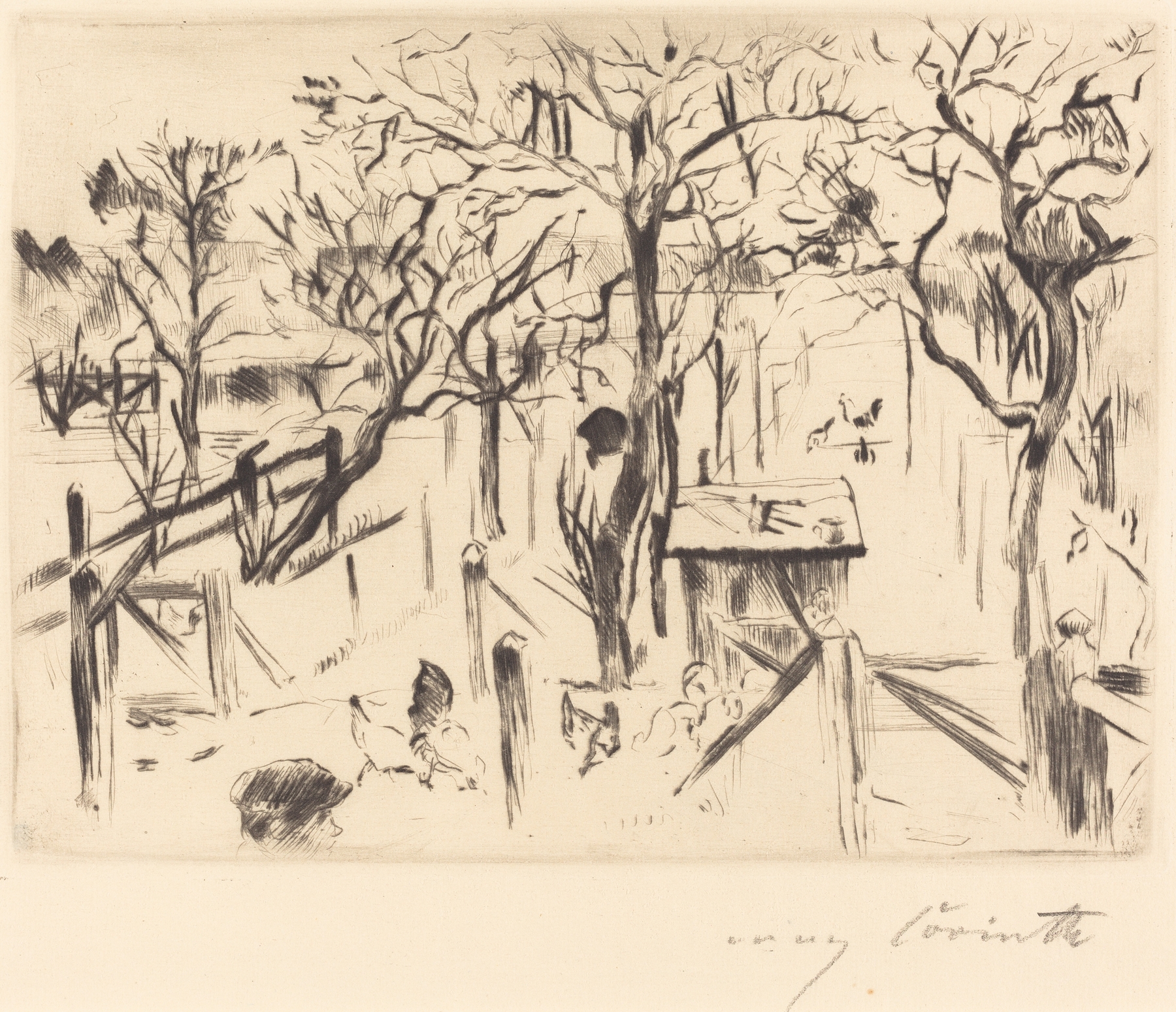 Fruit Garden in Autumn (Obstgarten im Herbst), by Lovis Corinth, public domain