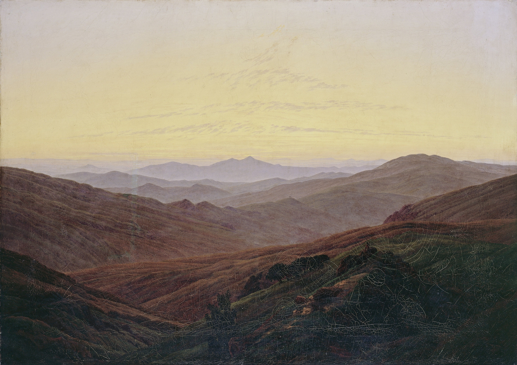 Giant Mountains (Riesengebirge), by Caspar David Friedrich, public domain
