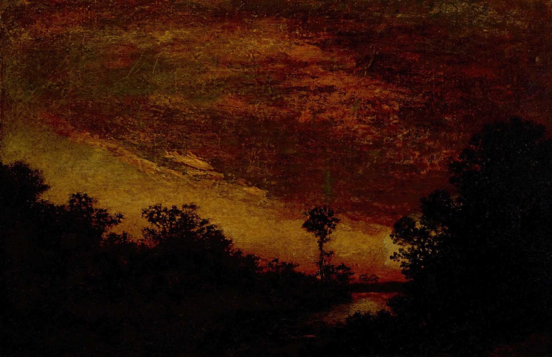 Afterglow, by Ralph Albert Blakelock, public domain